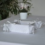 KOSZYCZEK NA PIECZYWO ANTATOLA BIAŁY BAWEŁNIANY