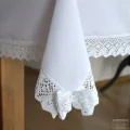 OBRUS PROSTOKĄTNY PLAMOODPORNY BIAŁY NOSTALGIA zoom
